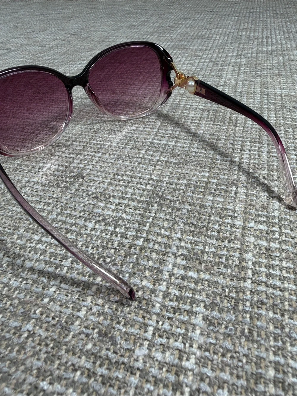Women's Oversized Gradient Plum Sunglasses